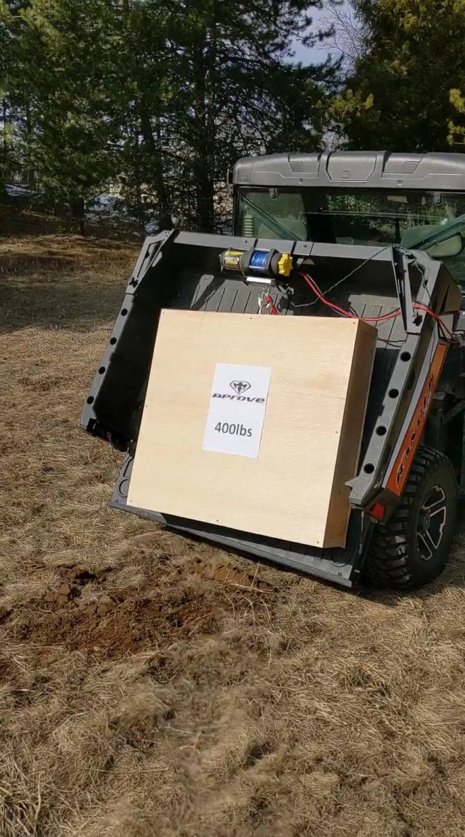 Aprove Cruiser Bed Winch Mount for Polaris Ranger XP 900 & Ranger XP 1000