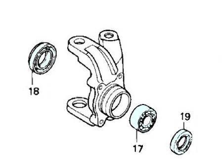 Front Wheel Bearings & Seals Kit For Honda TRX350 Fourtrax Rancher ATV - Pyramid Parts WB13
