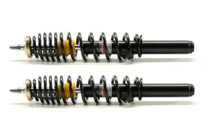 MONSTER AXLES - Monster Performance Front Shocks for Polaris 7044149, Left & Right, Ranger & PRO XD, Monotube, Responsive Handling, Quality Tested, Gas-charged, Anti-foam, Anti-shear, Adjustable