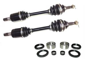 ATV Parts Connection - Front Axle Pair with Wheel Bearing Kits for Honda Rubicon 500 4x4 2001-2004