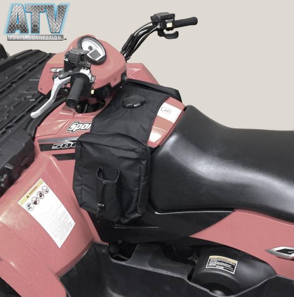 ATV Parts Connection - ATVC Cargo Storage Gas Tank Saddle Bag, Black, for ATV & Motorcycle