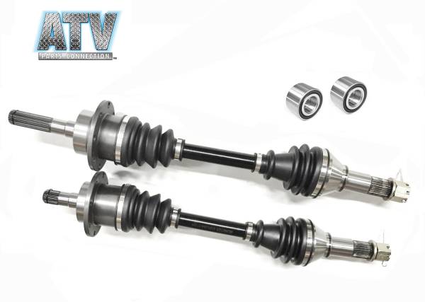 ATV Parts Connection - Pair of Front Axles & Wheel Bearings for Can-Am Outlander 400 500 650 800 4x4