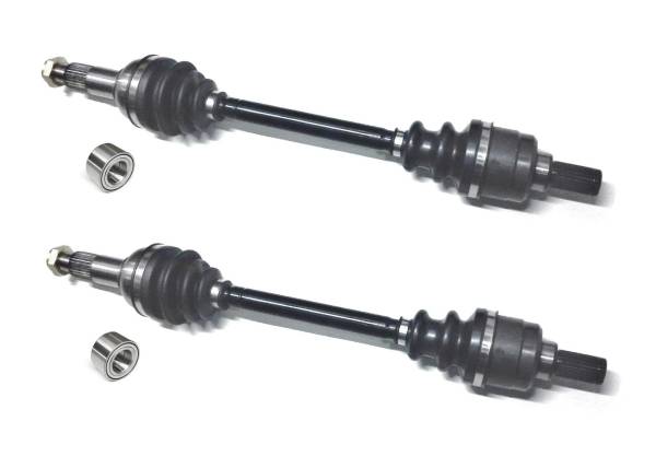 ATV Parts Connection - Pair of Rear Axles & Wheel Bearings for Yamaha Grizzly 550 700 & Kodiak 450 4x4