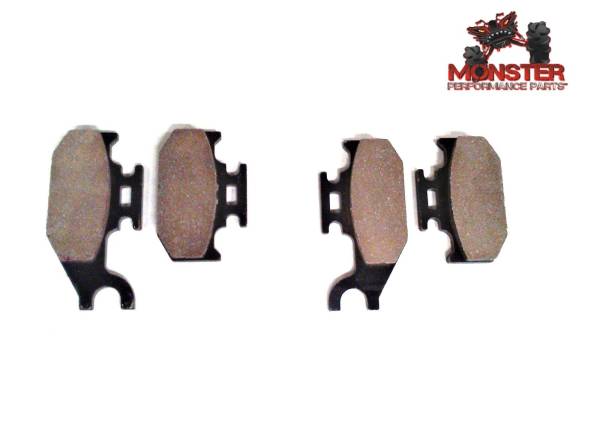 Monster Performance Parts - Monster Brakes Pair of Brake Pads replacement for Suzuki 705600349, 705600350, 705600398