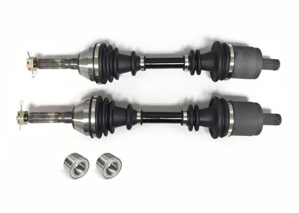 ATV Parts Connection - Front Axle Pair with Bearings for Polaris ATP 330 500 2005, Magnum 325 2005-2006