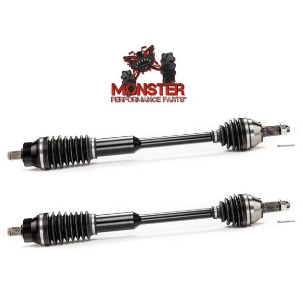 MONSTER AXLES - Monster Front Axle Pair with Wheel Bearings for Polaris RZR 900 11-14, XP Series