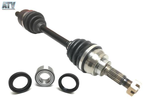 ATV Parts Connection - Front Right Axle with Bearing Kit for Kawasaki Prairie 650 700 & Brute Force 650