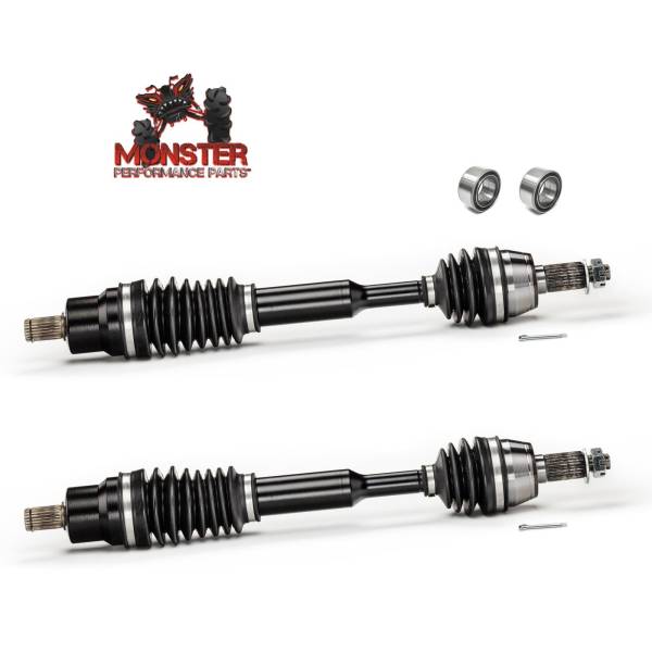 MONSTER AXLES - Monster Front Axle Pair with Bearings for Polaris RZR 570 800 08-21, XP Series