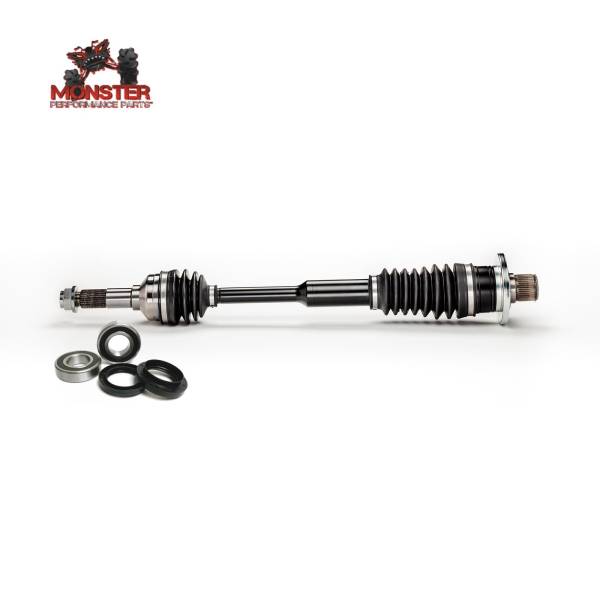 MONSTER AXLES - Monster Rear Right Axle with Bearing Kit for Yamaha Rhino 700 08-13, XP Series