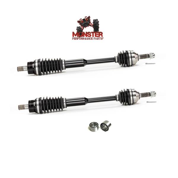 MONSTER AXLES - Monster Front Axle Pair with Bearings for Kawasaki Teryx 750 08-13, XP Series