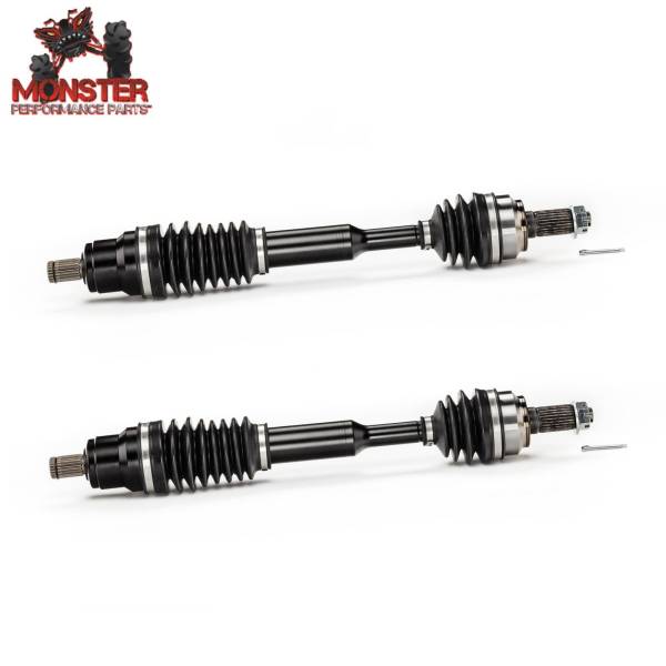 MONSTER AXLES - Monster Front Axles with Bearings for Polaris Sportsman & Scrambler, XP Series