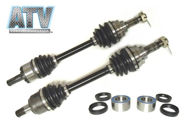 ATV Parts Connection - Front Axle Pair with Wheel Bearing Kits for Kawasaki Brute Force 650i 750i 4x4
