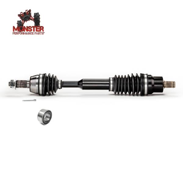 MONSTER AXLES - Monster Front Axle with Wheel Bearing for Polaris RZR 570 & 800 08-21, XP Series