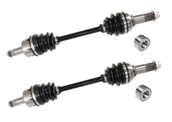 ATV Parts Connection - Front Axle Pair with Wheel Bearings for Yamaha Grizzly 550 700 & Kodiak 450 700