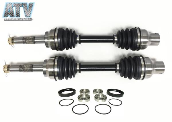 ATV Parts Connection - Upgraded Front CV Axle Pair with Bearing Kits for Polaris ATV 1380063, 1380066