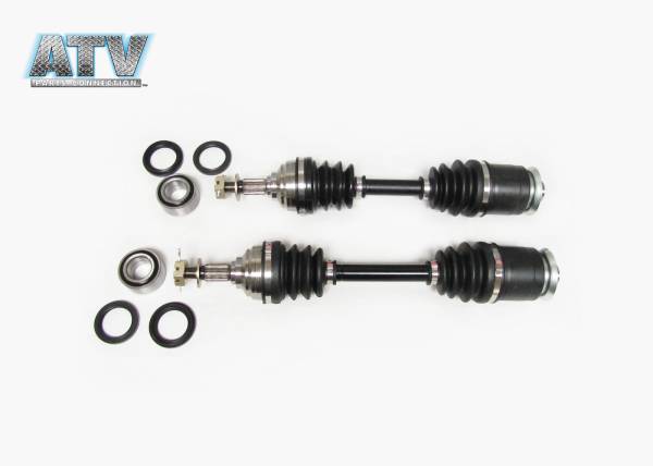 ATV Parts Connection - Front Axle Pair with Wheel Bearing Kits for Arctic Cat 300 1998-2001 & 500 2001