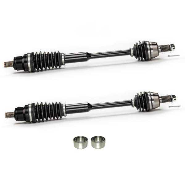 MONSTER AXLES - Monster Front Axle Pair with Bearings for Polaris Ranger 500 700 800, XP Series