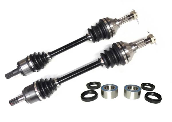 ATV Parts Connection - Front Axle Pair with Wheel Bearing Kits for Kawasaki Brute Force 650i & 750i 4x4