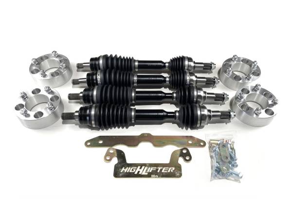 MONSTER AXLES - Monster Axles 2" Lift Set with Spacers for Yamaha Grizzly 550 & 700, XP Series