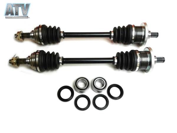 ATV Parts Connection - Front or Rear Axle Pair with Bearing Kits for Arctic Cat 400 & 500 FIS 2003-2004