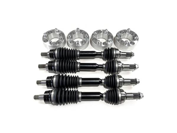 MONSTER AXLES - Monster Axles Full Set w/ Spacers for Yamaha Grizzly 550 700 & Kodiak 450 700