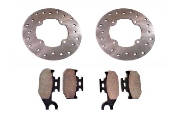 ATV Parts Connection - Front Brake Rotors with Pads for Can-Am Renegade 500 & 800 ATV, 705600271