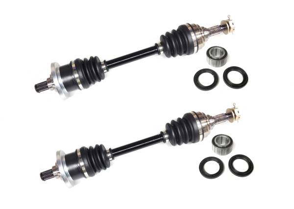 ATV Parts Connection - Front Axle Pair with Wheel Bearing Kits for Arctic Cat 250 300 375 & 400 4x4