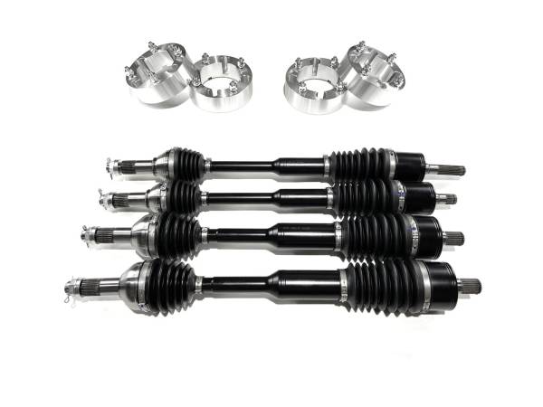 MONSTER AXLES - Monster Axles Full Set w/ 2" Spacers for Can-Am Defender HD8 & HD10, XP Series
