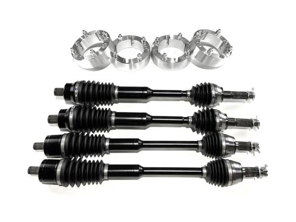 MONSTER AXLES - Monster Axles Set with 2" Spacers for Polaris Ranger 1332637, 1332947, XP Series