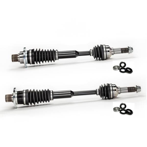 MONSTER AXLES - Monster Axles Rear Pair with Bearing Kits for Yamaha Rhino 700 08-13, XP Series