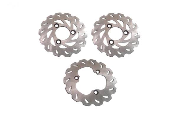 ATV Parts Connection - ATV Set of Brake Rotors for Suzuki QuadRacer 450 2x4 2006-2009 LT-R450