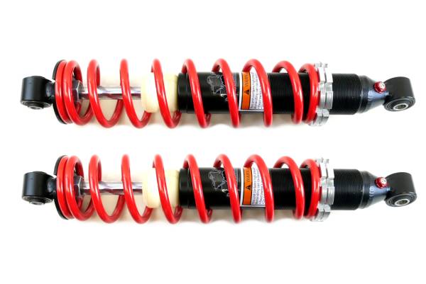 MONSTER AXLES - Monster Performance Front Monotube Shocks for Yamaha Grizzly 660 2002-2008, Red