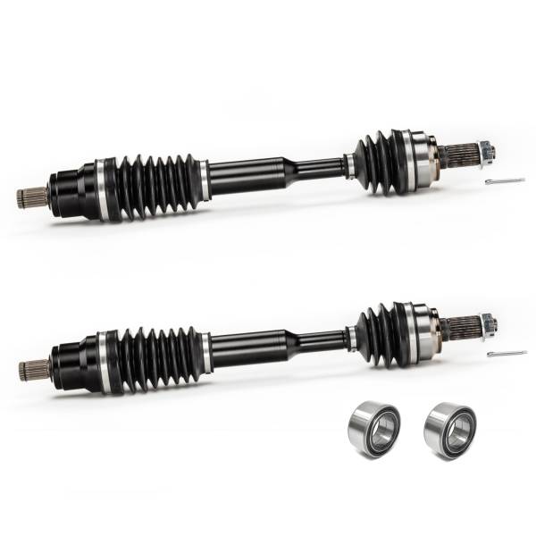 MONSTER AXLES - Monster Axles Front Pair & Bearings for Polaris Sportsman & Scrambler, XP Series