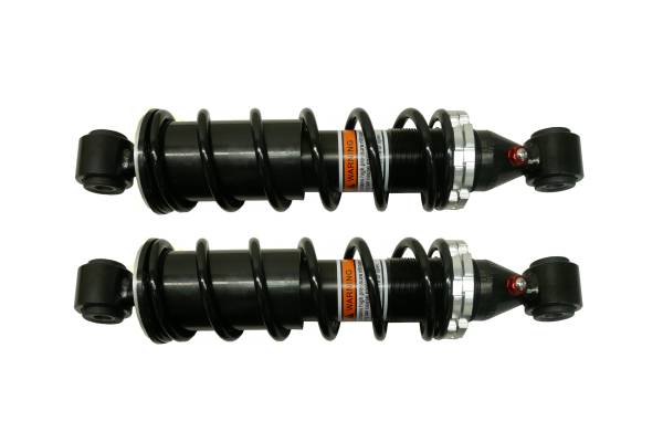 MONSTER AXLES - Monster Rear Gas Shocks for Kawasaki Diesel Mule 2510, 3010, 4010 00-13, Red