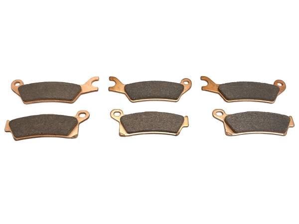 MONSTER AXLES - Monster Brake Pad Set for Can-Am Outlander ATV 705601014 705601015, Front & Rear