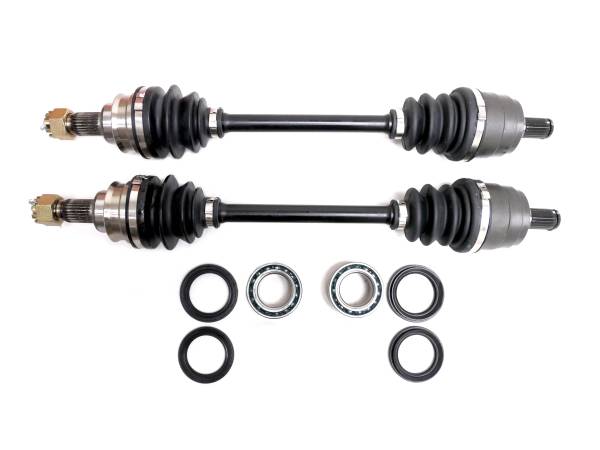 ATV Parts Connection - Rear Axle Pair with Wheel Bearing Kits for Honda Rincon 650 & 680 2003-2022