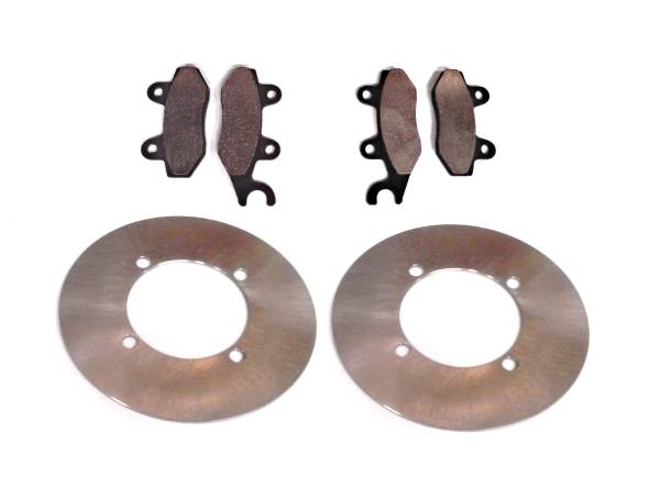 ATV Parts Connection - Rear Brake Rotors with Pads for Yamaha Rhino 700 2008-2013