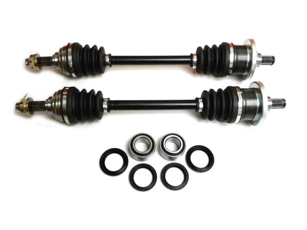 ATV Parts Connection - Front or Rear Axle Pair with Bearing Kits for Arctic Cat 400 & 500 FIS 2003-2004