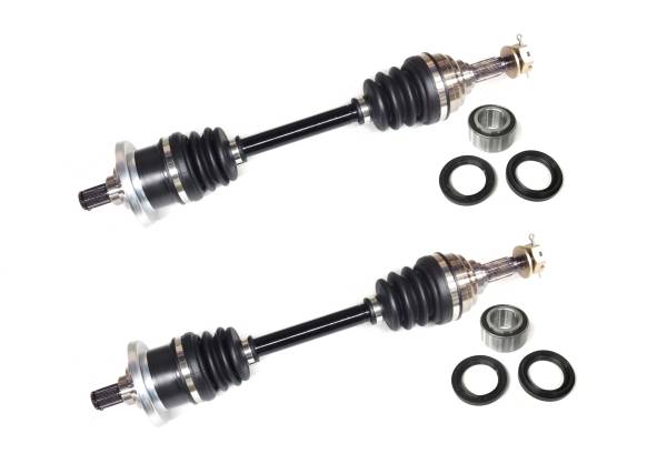 ATV Parts Connection - Front Axle Pair with Wheel Bearing Kits for Arctic Cat 250 300 375 & 400 4x4