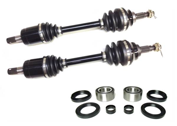 ATV Parts Connection - Front Axle Pair with Wheel Bearing Kits for Honda Rubicon 500 4x4 2001-2004