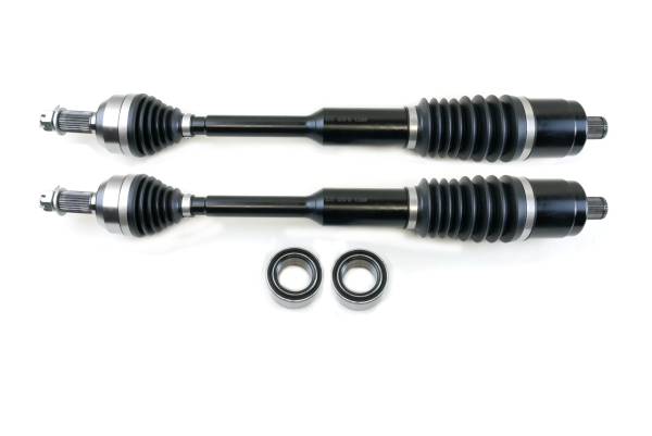 MONSTER AXLES - Monster Axles Rear Pair & Bearings for Polaris RZR S & General 1333081 XP Series