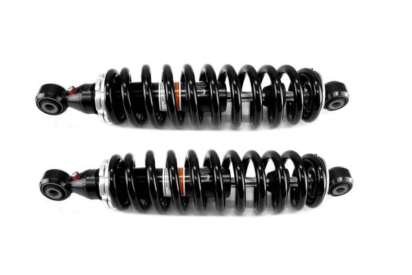 MONSTER AXLES - Monster Rear Shocks for John Deere AM142425, Left & Right, Gator 625 825 855, Monotube, Responsive Handling, Quality Tested, Gas-charged, Anti-foam, Anti-shear, Adjustable