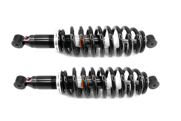 MONSTER AXLES - Monster Front Shocks for John Deere AUC12197, Left & Right, Gator 590 690, Monotube, Responsive Handling, Quality Tested, Gas-charged, Anti-foam, Anti-shear, Adjustable