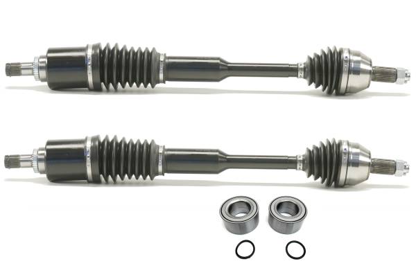 MONSTER AXLES - Monster XP Series Front CV Axles & Brgs for Honda Talon 1000X 2019-2021, Left & Right, Telescoping, Built Tough, 4340 Chromoly Steel, Direct Fit, Factory Length with 4" of Travel