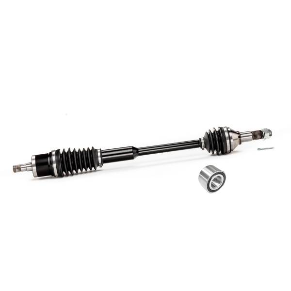 MONSTER AXLES - Monster XP Series Front Left CV Axle & Brg for Can-Am 705401235, Telescoping, Built Tough, 4340 Chromoly, Direct Fit, Factory Length with 4" of Travel