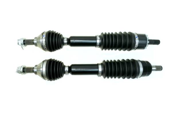 MONSTER AXLES - Monster XP Series Front CV Axles for Kawasaki 59266-0007, 59266-0008, Left & Right, Telescoping, Built Tough, 4340 Chromoly Steel, Direct Fit, Factory Length with 4" of Travel