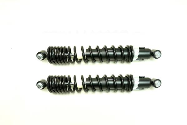 MONSTER AXLES - Monster Performance Front Shocks for Yamaha Raptor 660 2001-2005, Left & Right, Dual-Rate, Responsive Handling, Optimal Damping, Quality Tested, Gas-charged, Anti-foam, Anti-shear, Adjustable