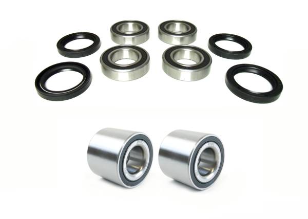 ATV Parts Connection - Precision Full Wheel Bearing Set for Kawasaki Mule 3000 3010 4000 4010, Front & Rear, Set of 4, Quality Tested, Exact Fit, Low Friction, Corrosion Resistant, ATVPC