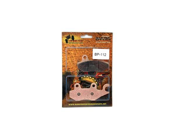 Monster Axles - Monster Performance Rear Brake Pads for Can-Am 715500336, Commander 800 1000 2011-2018, Quiet Braking, Low-Dust, All-Weather, Quality Tested