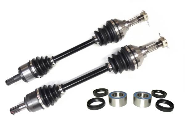 ATV Parts Connection - Precision Front CV Axles & Bearing Kits for Kawasaki 59266-0007, 59266-0008, Left & Right, Quality Tested, Heat-Treated, 4140 Chromoly Steel, Exact Fit, ATVPC